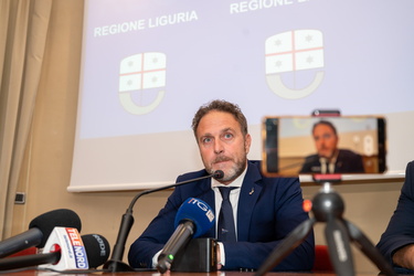 Genova, regione liguria - conferenza stampa Alessandro Piana