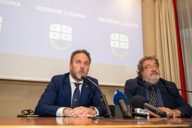 Genova, regione liguria - conferenza stampa Alessandro Piana