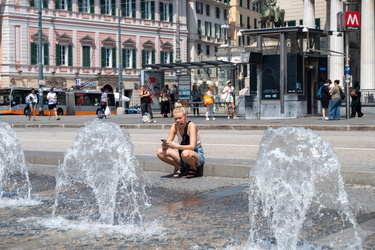 Genova, agosto - alte temperature, caldo estivo