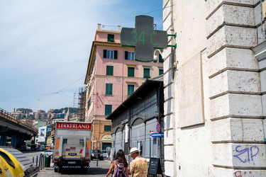 Genova, agosto - alte temperature, caldo estivo