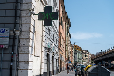 Genova, agosto - alte temperature, caldo estivo