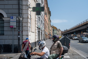 Genova, agosto - alte temperature, caldo estivo