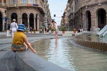 Genova, agosto - alte temperature, caldo estivo