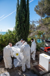 Genova, Sori, cimitero - spostamento precauzionale salme causa r