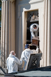 Genova, Sori, cimitero - spostamento precauzionale salme causa r