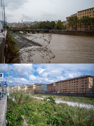 Genova, Bisagno - confronto con settembre 2021