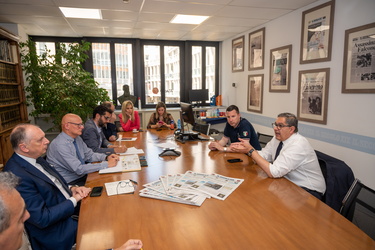 Genova - redazione secolo XIX - forum con governatore Toti e ass