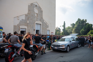 Genova, Nervi - chiesa di San Siro - funerale ragazzo 22enne sco