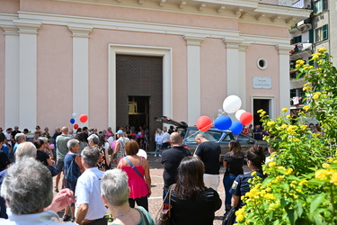 Genova, Pegli, chiesa Immacolata - funerale bambina 5 anni tragi