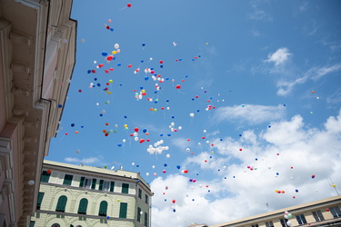 Genova, Pegli, chiesa Immacolata - funerale bambina 5 anni tragi