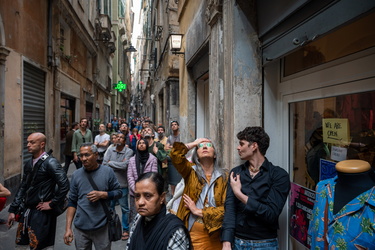 Genova, via della Maddalena - incendio in un appartamento