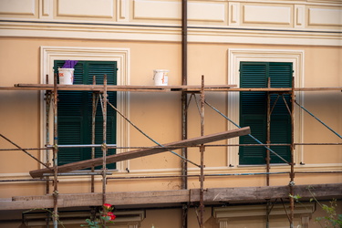 Genova, via Caffaro - scalinata San Gerolamo - incidente sul lav