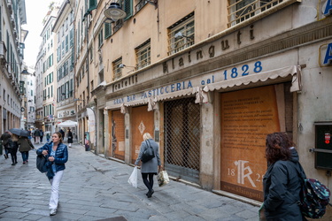 Genova. piazza Soziglia e Campetto - ancora chiuso storico local