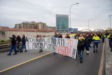 Genova, Campi - manifestazione lavoratori Ansaldo Energia
