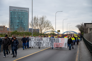 Genova, Campi - manifestazione lavoratori Ansaldo Energia