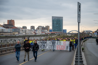 Genova, Campi - manifestazione lavoratori Ansaldo Energia