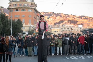 Genova, manifestazione contro lo sgombero del centro sociale Zap