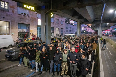 Genova, manifestazione contro lo sgombero del centro sociale Zap