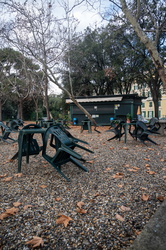 Genova, parco Acquasola - aperto, ma chiusi il bar e la giostra