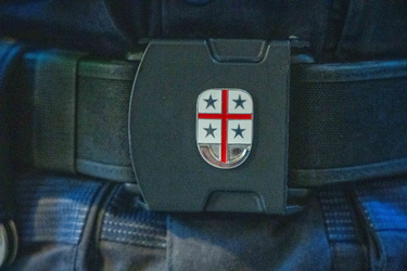 Genova, centro storico - pattuglia polizia locale