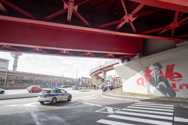 Genova, Sestri ponente - inaugurazione viadotto per aeroporto