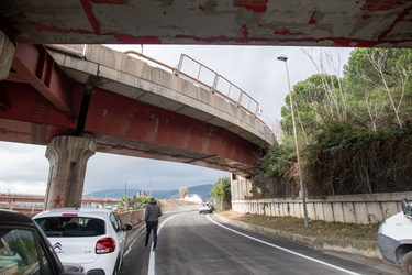 Genova, Sestri ponente - inaugurazione viadotto per aeroporto