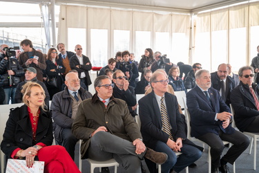 Genova, Sestri ponente - inaugurazione viadotto per aeroporto