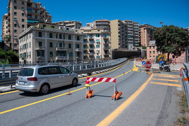 Genova, traffico nel primo sabato di Agosto