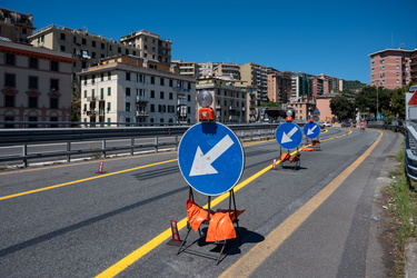 Genova, traffico nel primo sabato di Agosto