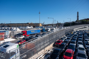 Genova, traffico nel primo sabato di Agosto