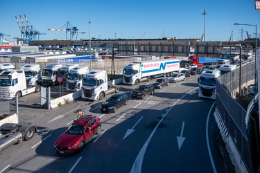 Genova, traffico nel primo sabato di Agosto