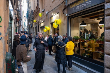 Genova, via del Campo - apertura nuovo mercatino coperto di Cold