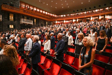 Genova, teatro carlo felice, concerto per vittime ponte morandi