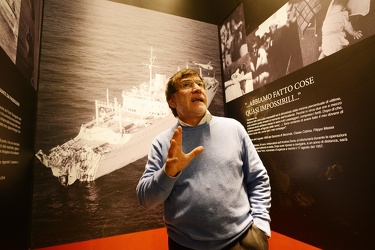 Genova, Galata Museo del Mare - allestimento della mostra sul tr