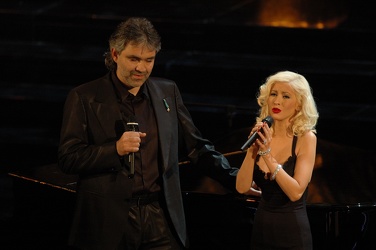 Festival Sanremo 2006 - Andrea Bocelli e Cristina Aguilera