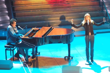 Annalisa Minetti e Toto Cotugno al Festival di Sanremo 2005 