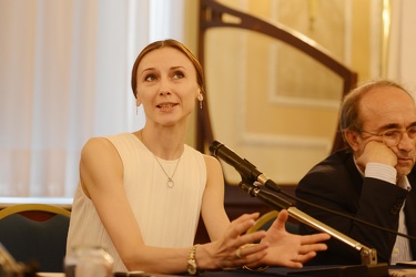 Genova - conferenza stampa ballerina russa Svetlana Zakharova