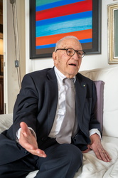 Genova, Carlo Castellano nella sua casa