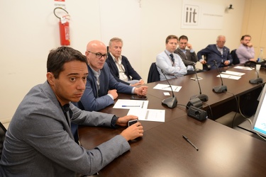 Genova - delegazione parlamentare in visita all'Istituto Italian