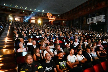 Genova, teatro Carlo Felice- serata con la banda dei vigili del 