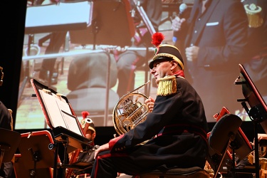 Genova, teatro Carlo Felice- serata con la banda dei vigili del 