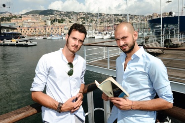 Genova - regista Luca Cicolella e attore Igor Chierici presso is