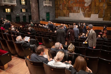 Genova, teatro Carlo Felice - platea prima opera