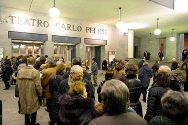 Genova - grande attesa per il maestro Claudio Abbado al teatro C