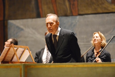 Genova - il maestro Claudio Abbado al teatro Carlo Felice