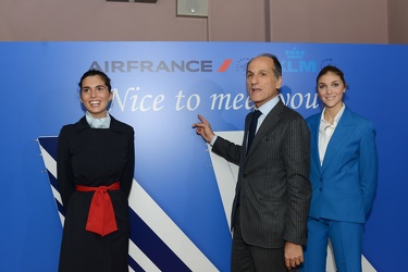 Genova, cisterne palazzo Ducale - evento KLM e Air France inaugu