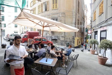 Genova, vico inferiore del Ferro - nuovo ristorante Bella Bu