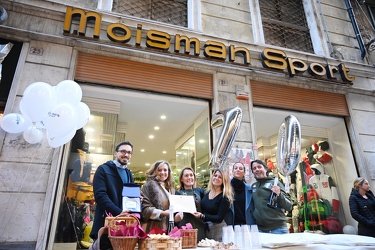 Genova, via Luccoli - negozio storico Moisman Sport compie 70 an