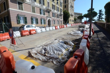 Genova - corso Carbonara - il cantiere 