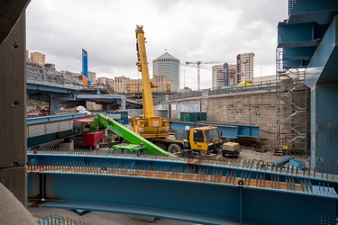 Genova, avanzamento lavori cantiere nuovo nodo autostradale Ge O